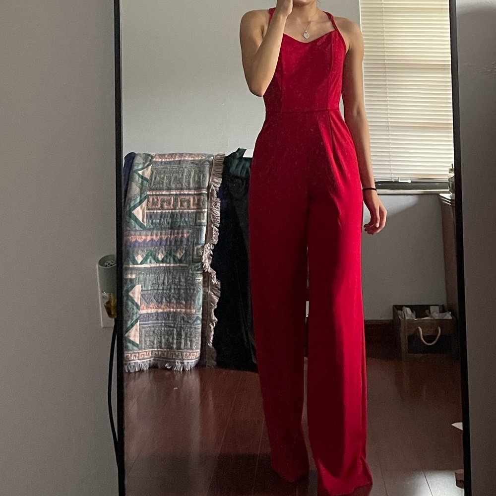 red romper
